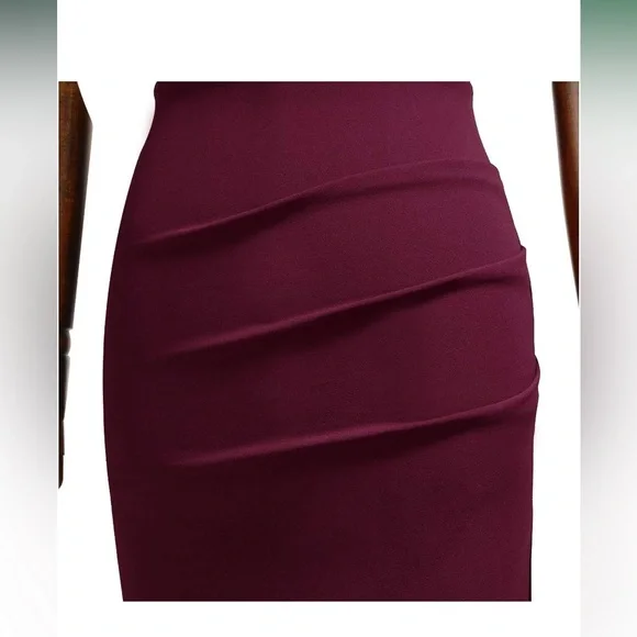 Burgundy Sleeveless Dress - Medium - Picture 7 of 7